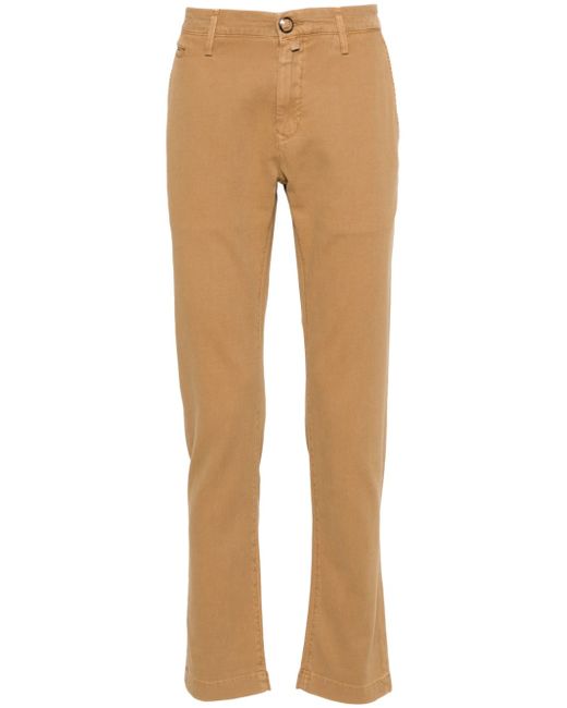Jacob Cohёn slim-cut piqué trousers