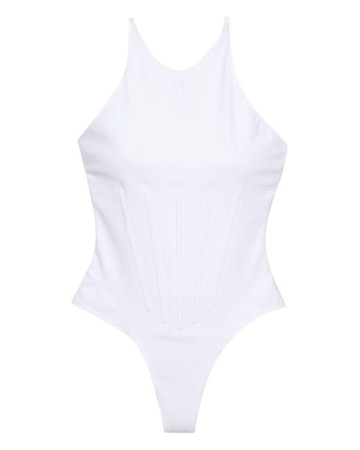 Mugler Corseted one-piece swimsuit