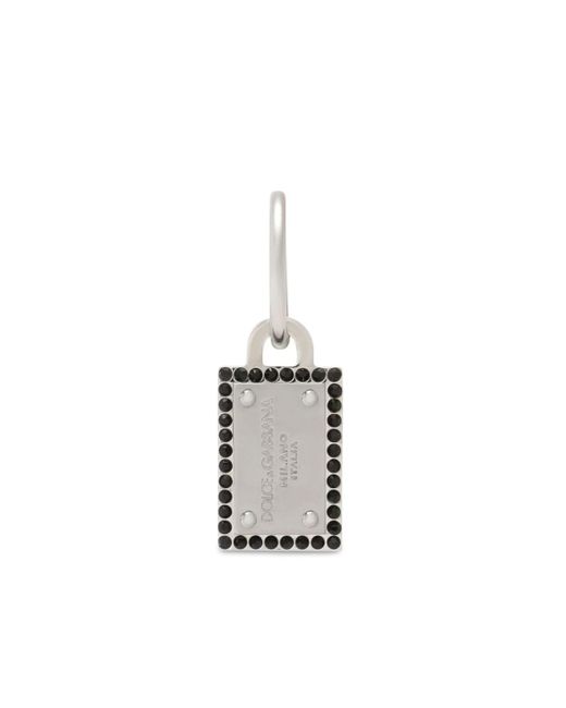 Dolce & Gabbana logo-tag hoop earring