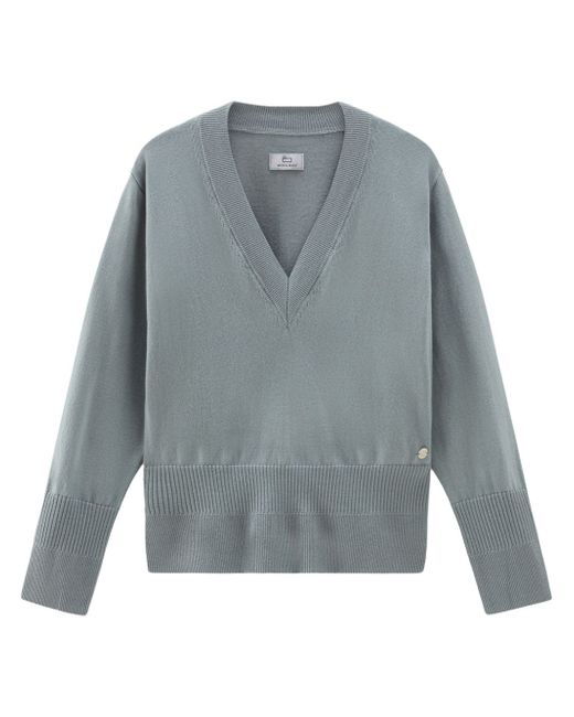Woolrich V-neck cotton-cashmere jumper