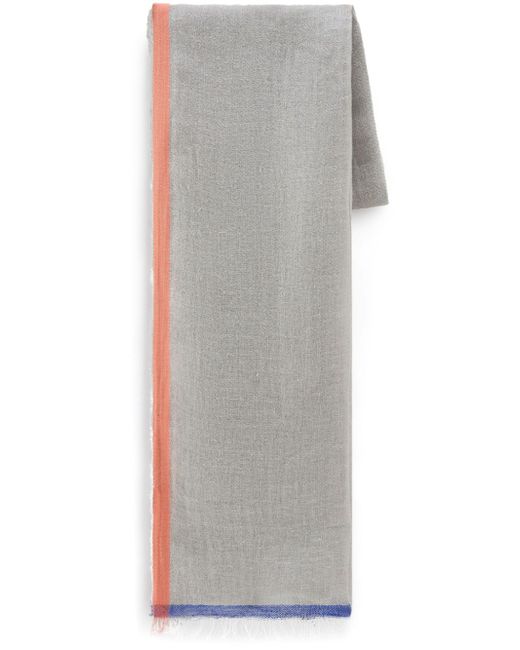 Woolrich contrast-stripe scarf
