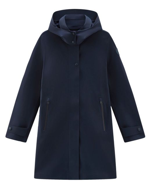 Woolrich single-breasted hooded coat