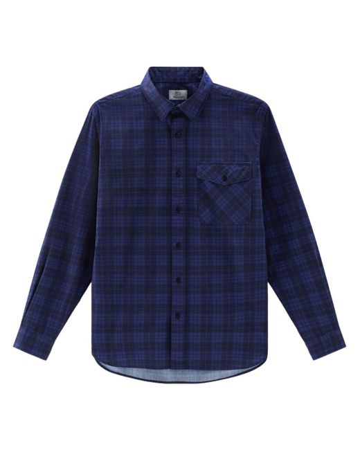 Woolrich Dobby checked shirt