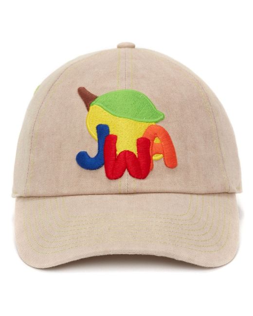 J.W.Anderson motif-embroidered canvas baseball cap