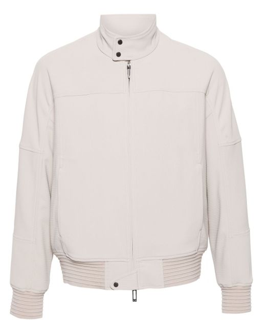 Emporio Armani high-neck zip-up jacket