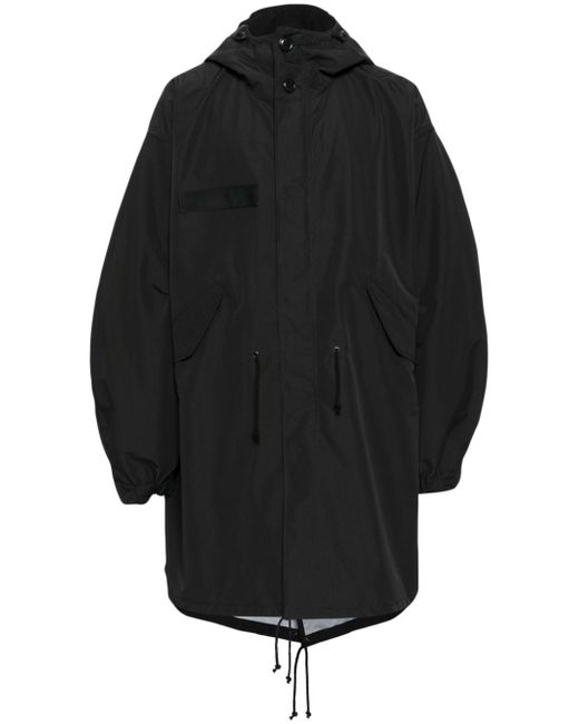 Junya Watanabe drop-shoulder hooded parka coat