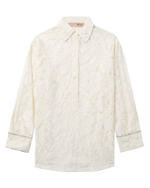 N.21 floral-lace shirt