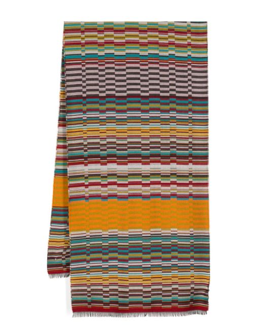 Paul Smith Signature Stripe printed scarf
