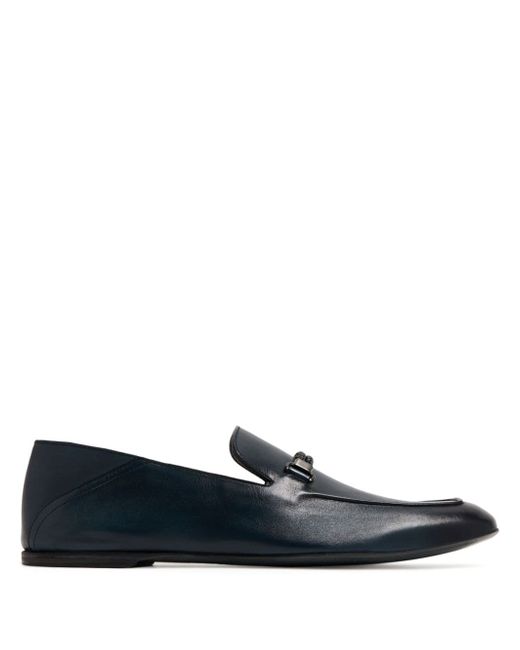 Barrett braided-strap leather loafers