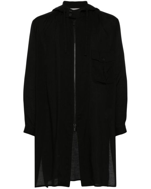 Yohji Yamamoto zip-up hooded coat