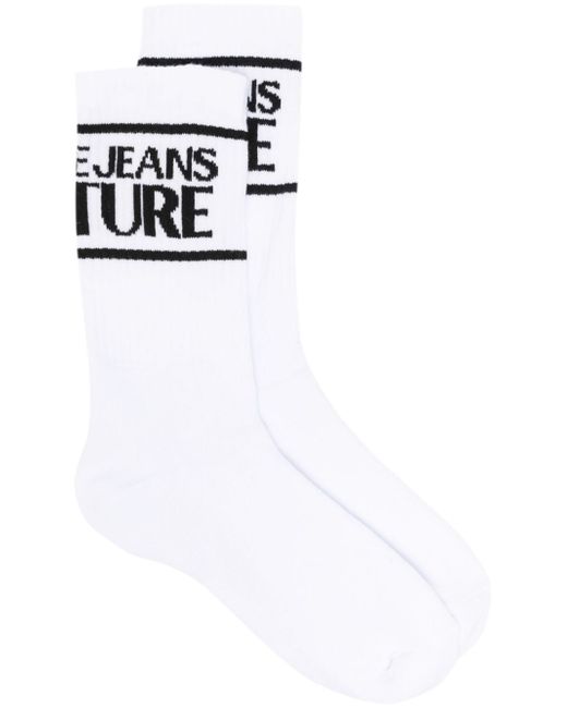 Versace Jeans Couture intarsia-knit logo socks