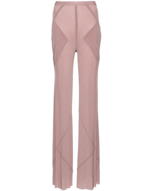 Rick Owens seam-detailed flared trousers
