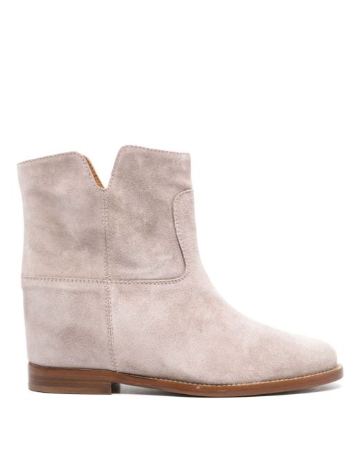 Via Roma 15 suede ankle boots