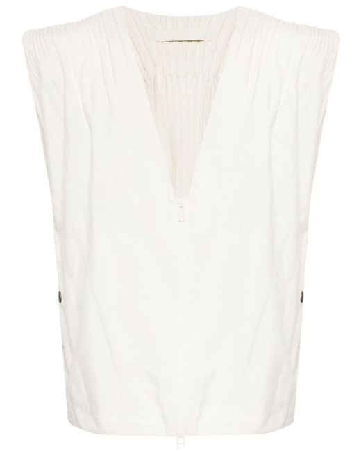 Homme Pliss Issey Miyake Cascade pleated vest