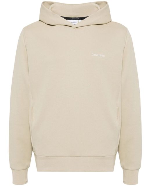 Calvin Klein logo-print cotton-blend hoodie