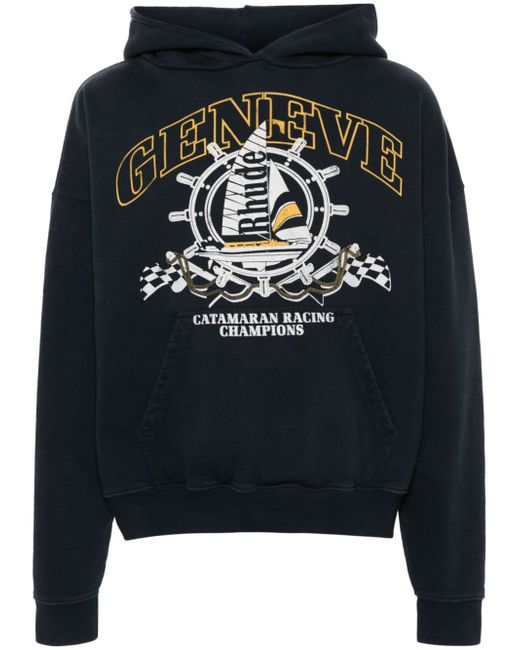 Rhude nautical-print hoodie