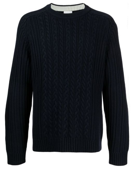 Paul Smith ribbed-trim cable-knit jumper