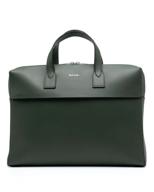 Paul Smith Signature Stripe leather briefcase