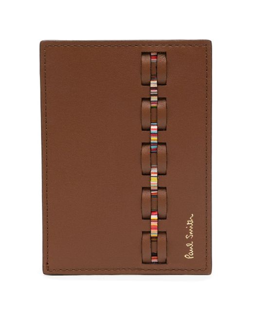 Paul Smith woven leather cardholder