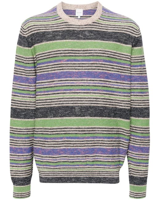 Paul Smith multi-stripe cotton-linen jumper