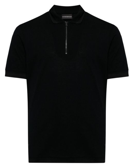 Emporio Armani quarter-zip polo shirt