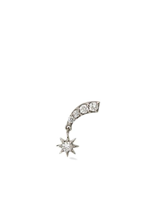 Lark & Berry 14kt white gold Starburst diamond stud earring