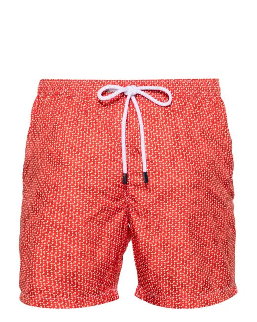 Barba geometric-print swim shorts