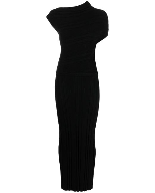 Acler Northcote asymmetric-neck dress