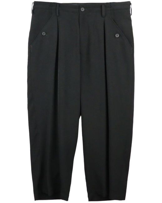 Yohji Yamamoto drop-crotch tapered trousers