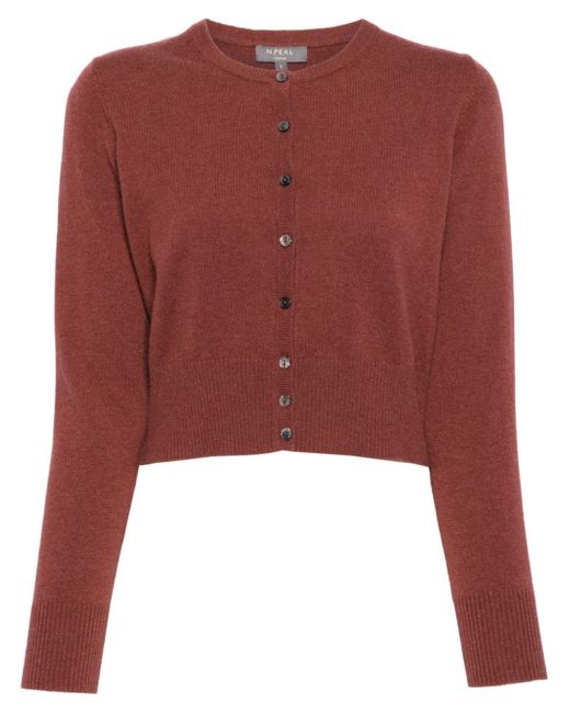 N.Peal Ivy cropped cashmere cardigan