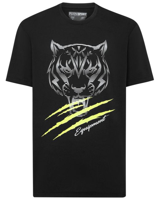 Plein Sport tiger-print jersey T-shirt