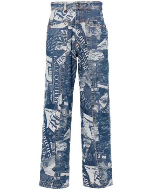 Versace Jeans Couture Magazine straight jeans