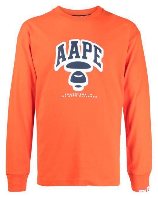 Aape By *A Bathing Ape® collegial-print T-shirt