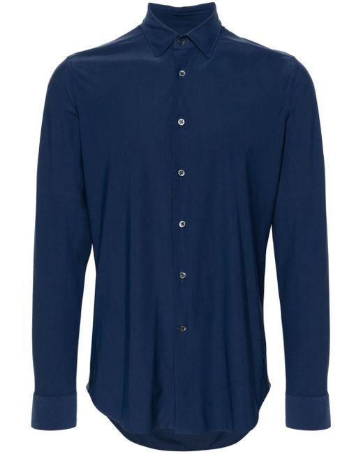 Corneliani classic-collar buttoned shirt