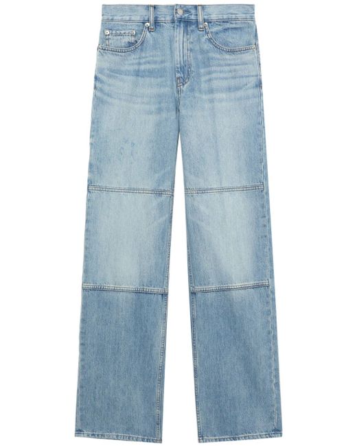 Helmut Lang straight-leg panelled jeans