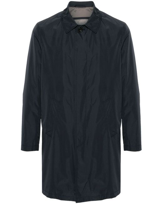Corneliani spread-collar buttoned raincoat