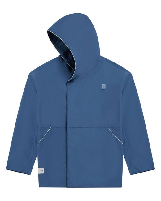 SPORT b. by agnès b. logo-patch hooded jacket