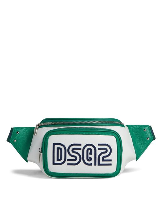 Dsquared2 logo leather belt bag