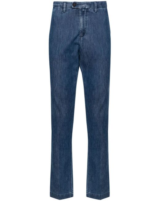 Corneliani mid-rise tapered jeans