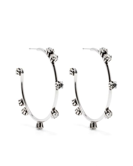 Isabel Marant crystal-embellished hoop earrings