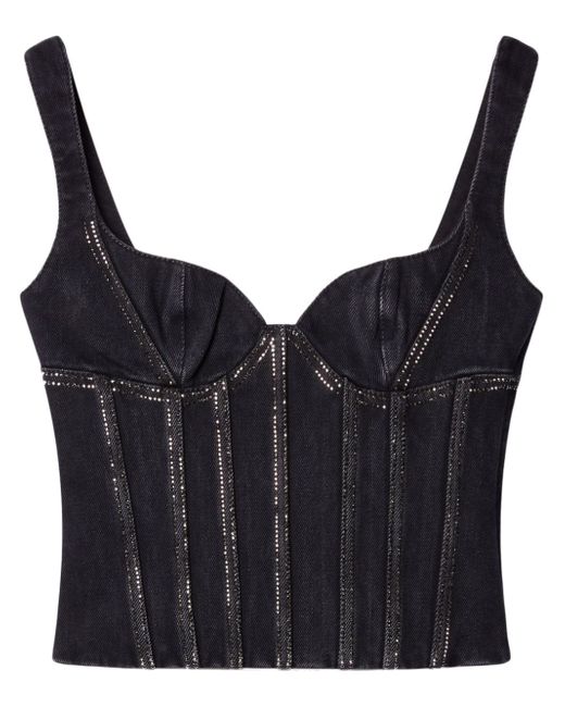 Off-White Bling bustier top