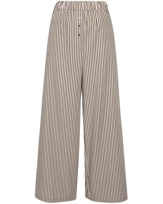 Claudie Pierlot striped wide-leg trousers