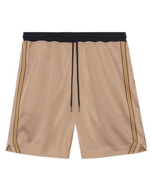 John Elliott stripe-detail mesh shorts