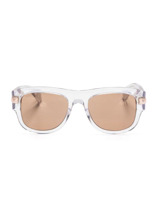 Gucci logo-engraved square-frame sunglasses