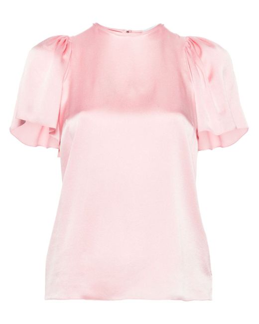 Lanvin flutter-sleeve blouse