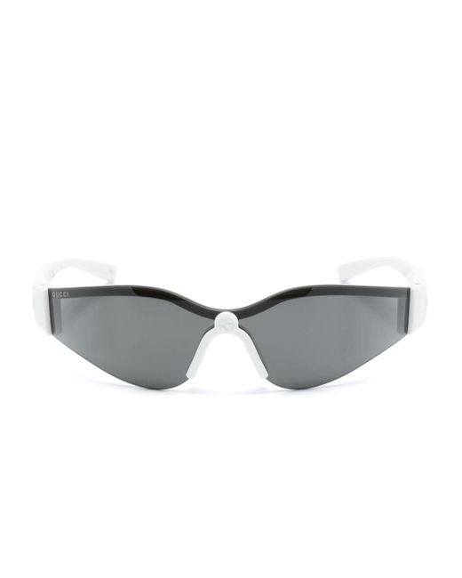 Gucci rimless wraparound-frame sunglasses