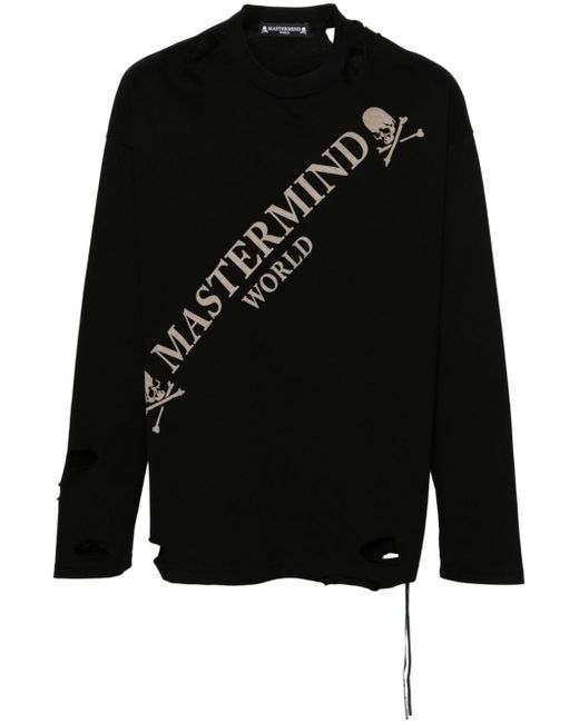 Mastermind Japan ripped sweatshirt