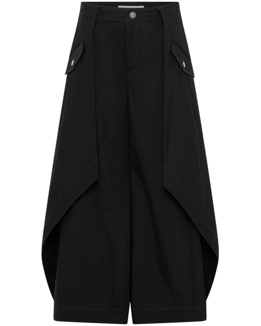 Dion Lee Layered wide-leg trousers
