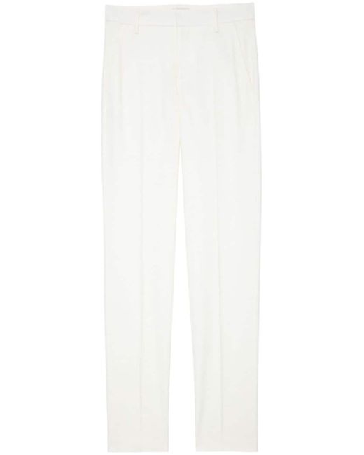 Zadig & Voltaire Prune tapered crepe trousers