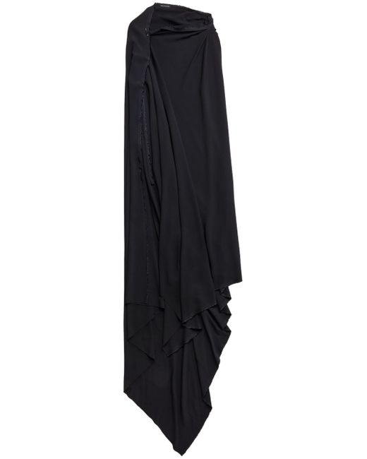 Balenciaga draped asymmetric dress